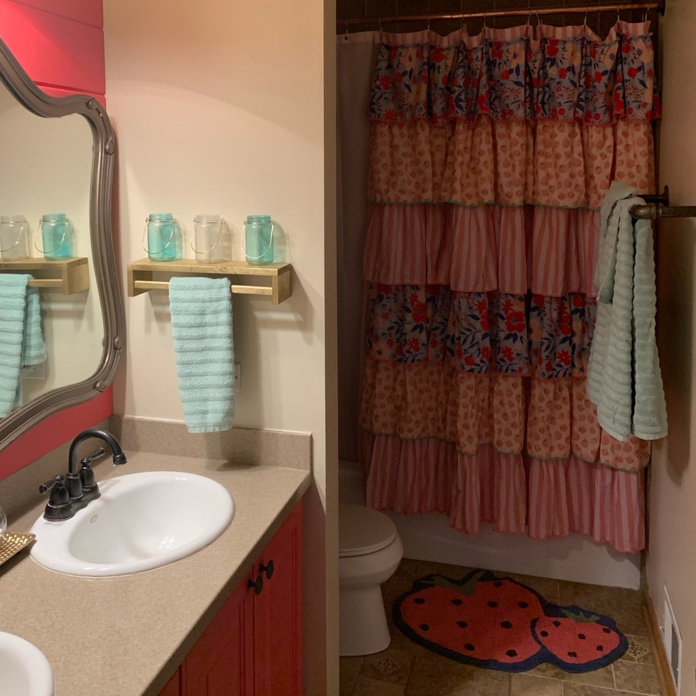 Matilda Jane shower curtain and rug (2)
